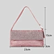 shoulder pink rhinestone bag